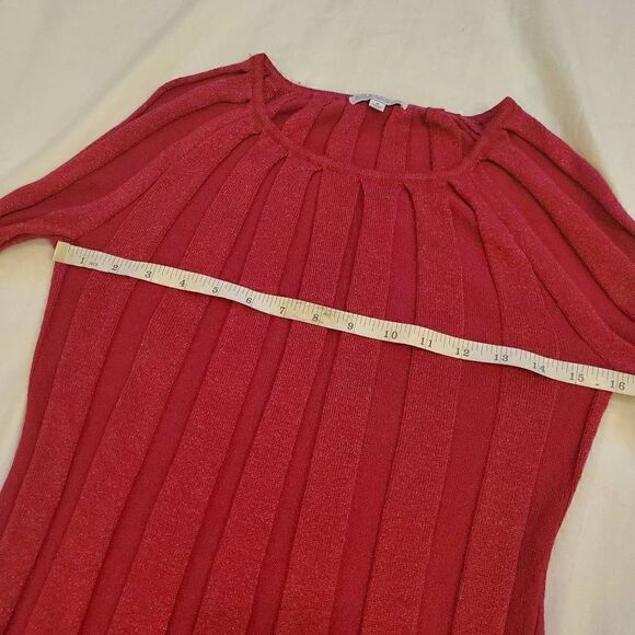 Joseph A. Sparkly Pink Stretchy Vintage Top M - Picture 10 of 11